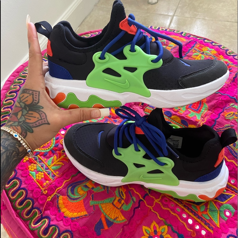 Nike Presto/Neon Green, Orange and Blue